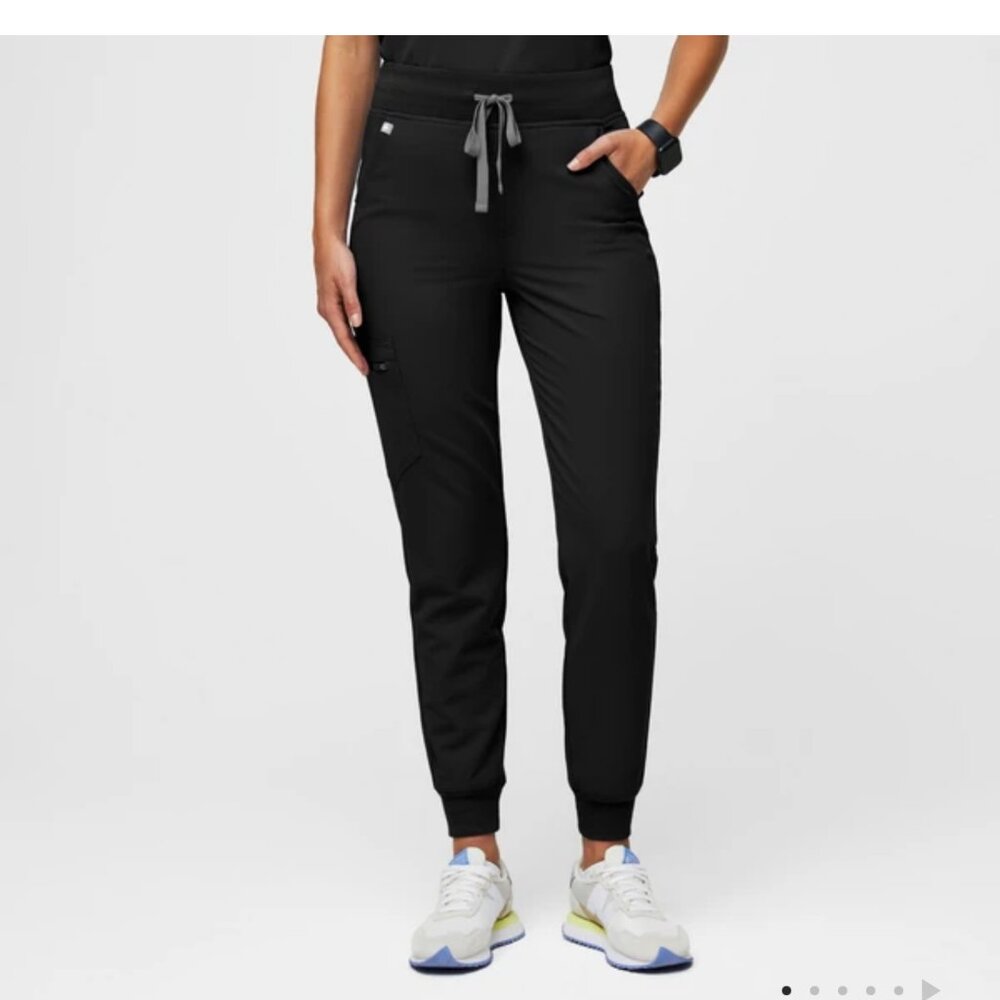 FIGS Zamora Joggers Scrub Pants Black S Tall